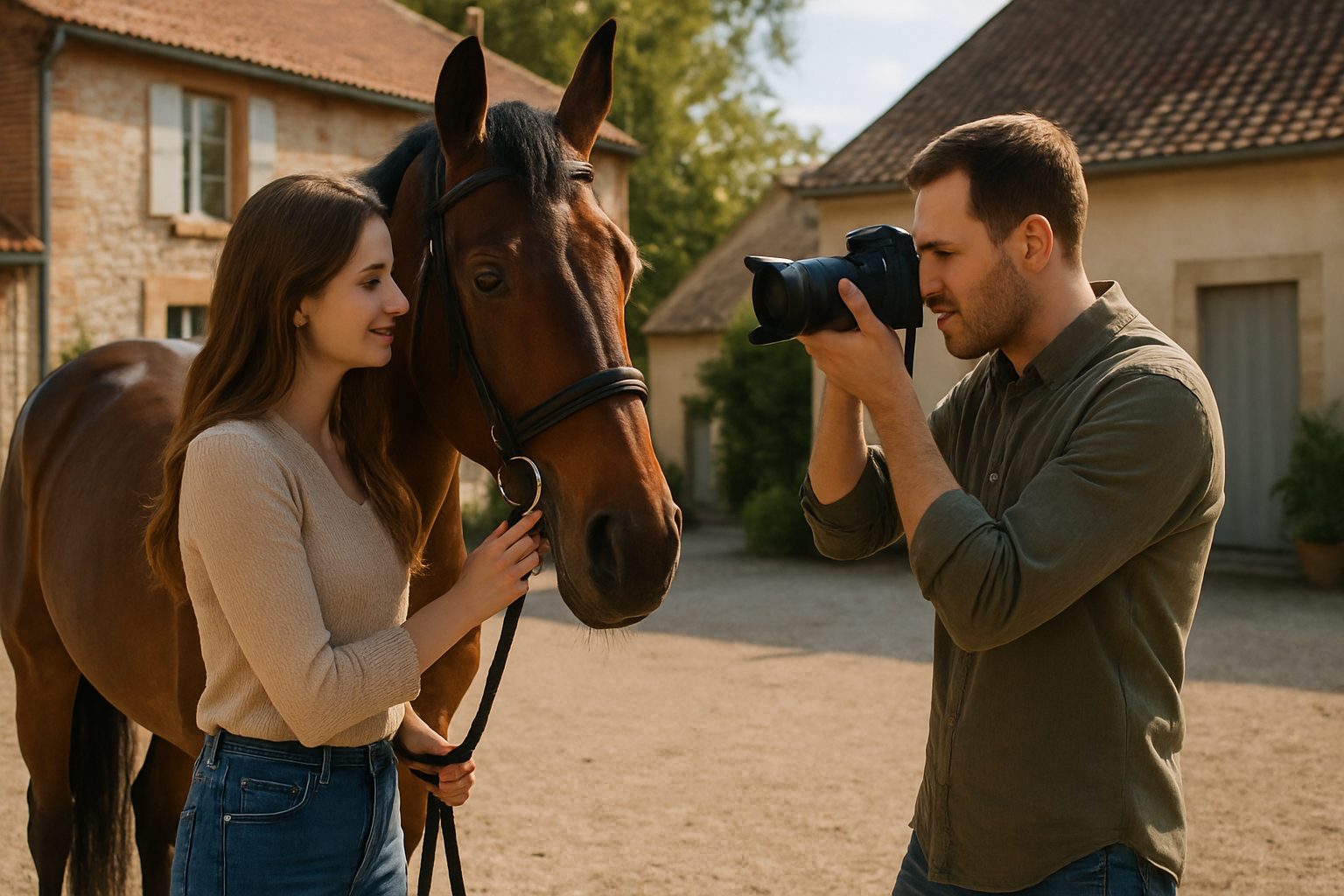 Image-OpenAI-Shooting-en-duo-avec-un-cheval-a-Eguilles